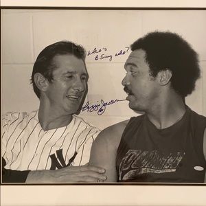 Autographed photo - Reggie Jackson & Billy Martin